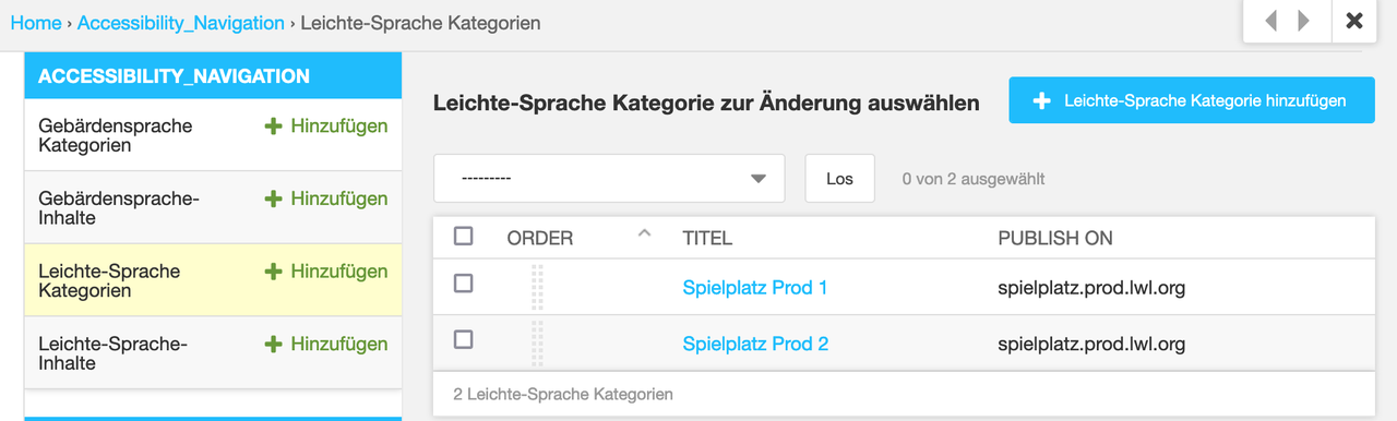 Seitenadministration