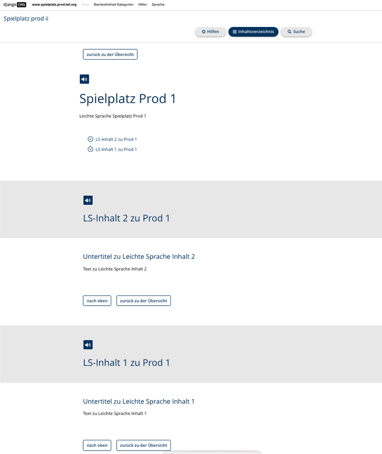 Verschobene Leichte Sprache Inhalte