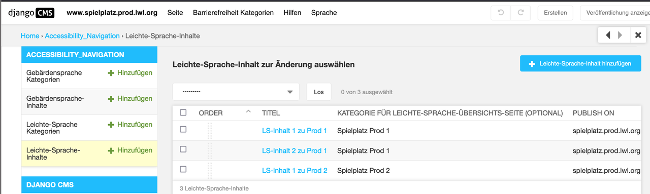 Seitenadministration